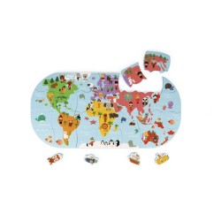 PUZZLE DEL MUNDO DE BAÑO