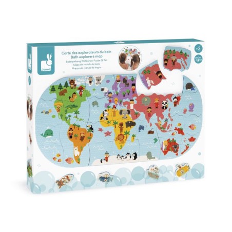 PUZZLE DEL MUNDO DE BAÑO
