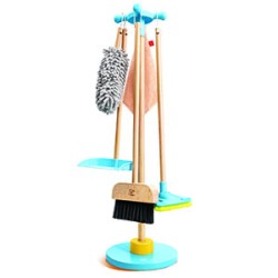 Juego de limpieza con escoba