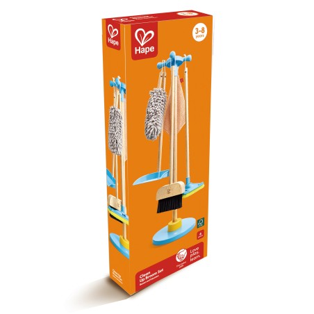 Juego de limpieza con escoba