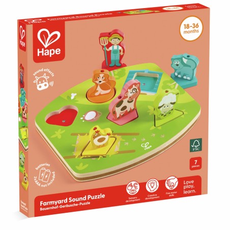 Puzzle de Sonidos de Granja
