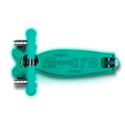 Patinete Maxi Micro Deluxe Glow Led - Turquesa