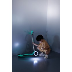 Patinete Maxi Micro Deluxe Glow Led - Turquesa