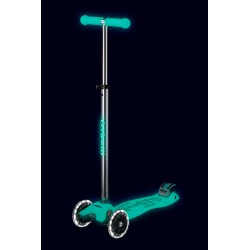 Patinete Maxi Micro Deluxe Glow Led - Turquesa