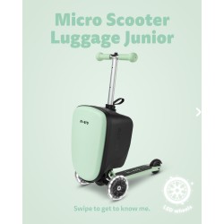 Patinete Micro Luggage Junior Led - Mint