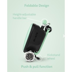Patinete Micro Luggage Junior Led - Mint