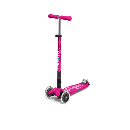 Patinete Maxi Deluxe Plegable Led - Rosa