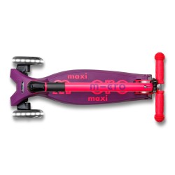 Patinete Maxi Deluxe Plegable Neon Led - Lila/Rosa
