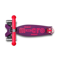 Patinete Maxi Deluxe Plegable Neon Led - Lila/Rosa