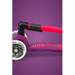 Patinete Maxi Deluxe Plegable Neon Led - Lila/Rosa