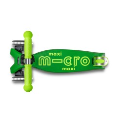 Patinete Maxi Deluxe Plegable Neon Led - Verde/Amarillo
