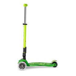 Patinete Maxi Deluxe Plegable Neon Led - Verde/Amarillo