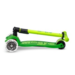 Patinete Maxi Deluxe Plegable Neon Led - Verde/Amarillo