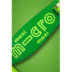 Patinete Maxi Deluxe Plegable Neon Led - Verde/Amarillo