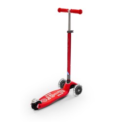 Patinete Maxi Deluxe Led - Rojo