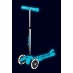 Patinete Mini Micro Deluxe Glow led - Aqua