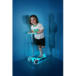 Patinete Mini Micro Deluxe Glow led - Aqua