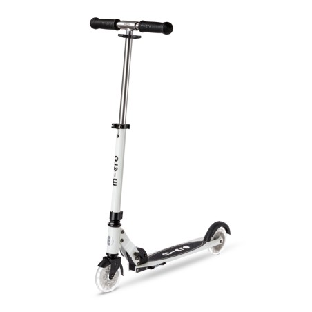 Patinete Micro Sprite Glow Led - Blanco/Azul