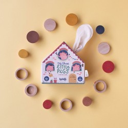 Wooden Toys - My three little pigs