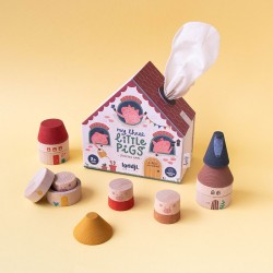Wooden Toys - My three little pigs