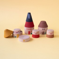 Wooden Toys - My three little pigs