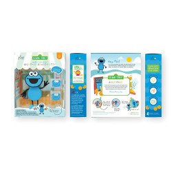 GloPals Set personaje + 2 cubos luz - Cookie Monster