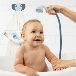 Set baño ducha elefante y capa azul – Yookidoo