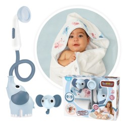 Set baño ducha elefante y capa azul – Yookidoo