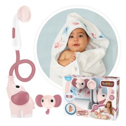 Set baño ducha elefante y capa rosa – Yookidoo