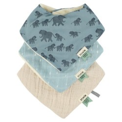 Pack 3 baberos bandana - Enchanting Elephant