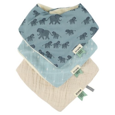 Pack 3 baberos bandana - Enchanting Elephant