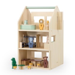 Casita de madera con accesorios