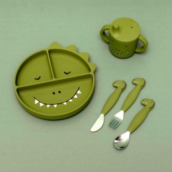 Pack 3 cubiertos silicona - Mr. Dino