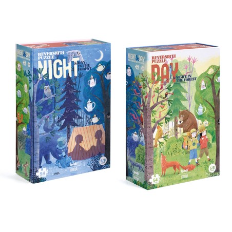 Puzzle - Night&Day in the Forest