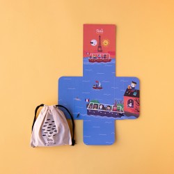 Puzzle reversible - Night & Day in Paris - 36 piezas