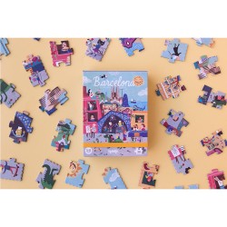 Puzzle reversible - Night & Day in Barcelona - 36 piezas