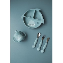 Plato de silicona con ventosa - Mr. Shark