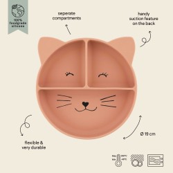 Plato de silicona con ventosa - Mrs. Cat