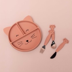 Plato de silicona con ventosa - Mrs. Cat