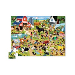 Puzzle - Un día en la granja - 48 piezas