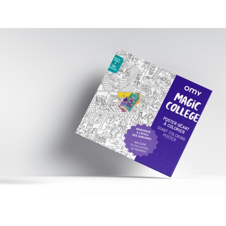 Poster XL Magic College Para Colorear 100x70cm - Omy