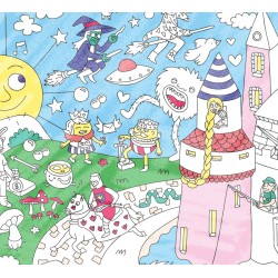 Poster XL Magic Para Colorear 100x70cm - Omy