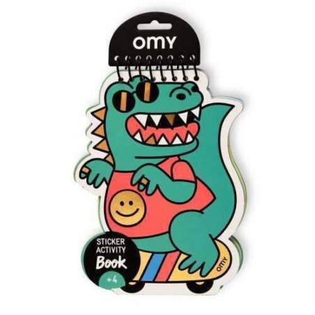 Libreta de pegatinas Dino - Omy