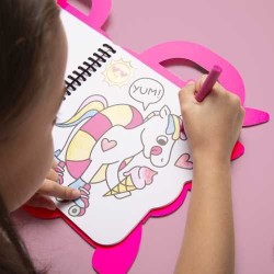 Libro con pinturas y pegatinas Unicornio lily - Omy