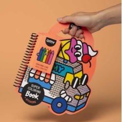Libro con pinturas y pegatinas Yummy - Omy