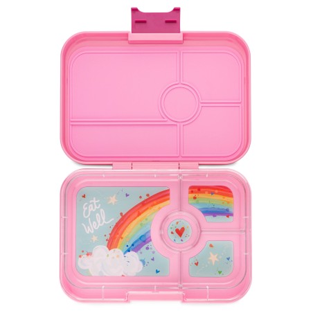 Caja almuerzo Capri Pink + Rainbow - Yumbox