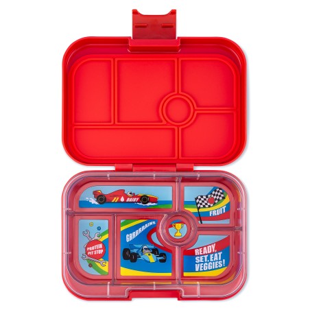Caja almuerzo Road Red + Race cars - Yumbox