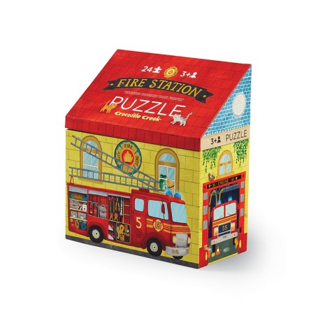 Puzzle casero - La estación de bomberos - 24 piezas