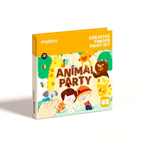 Pinta con los dedos - Fiesta de animales