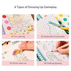 Cuaderno creativo del pequeño diseñador - Baile de princesas